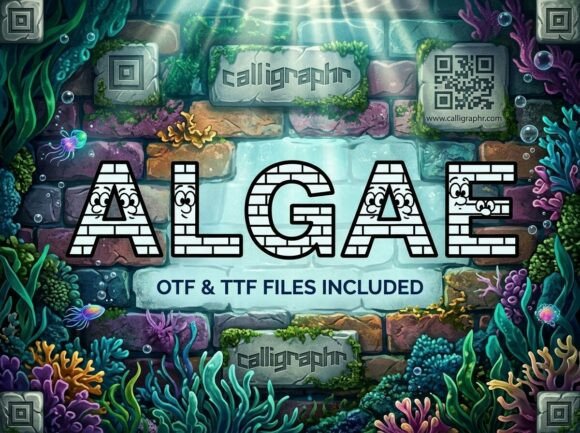 Algae: A Playful Display Font for Editorial Design