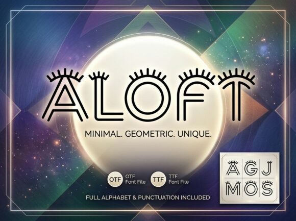 Aloft Display Typeface for Modern Web Design