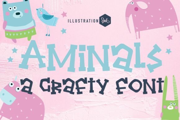 Aminals: A Handmade Display Typeface for Creative Makers