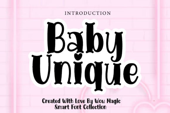 Baby Unique: The Sweet Display Font for Memorable Branding