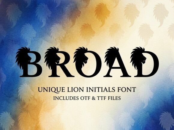 Broad Display Font for Handmade Labels and Creative Projects
