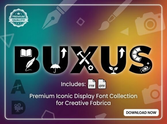 Buxus: A Display Typeface for Handmade Branding
