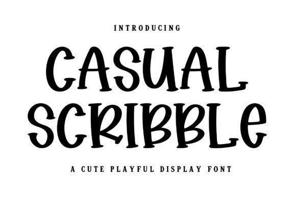Casual Scribble: The Playful Display Font for Small Business Branding