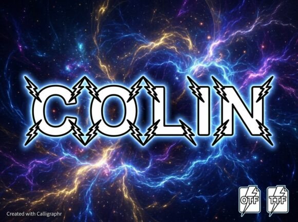 Colin: The High-Voltage Display Typeface for Bold Campaigns