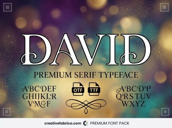 David: A Stunning Display Typeface for Creative Makers