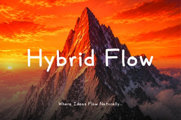 Hybrid Flow: The Balanced Display Font for Modern Design