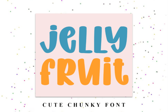 Jelly Fruit Typeface for Festive Holiday Campaigns