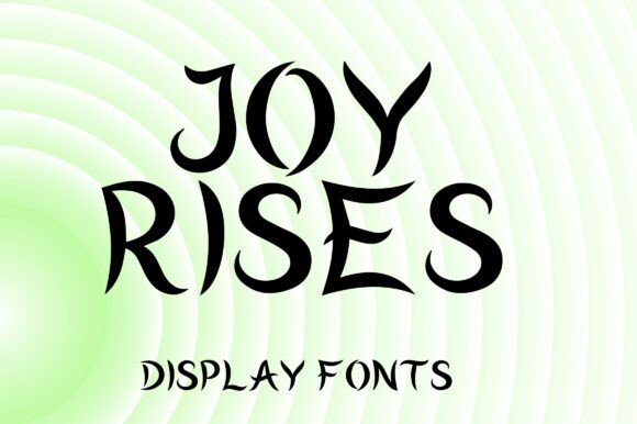 Joy Rises: A Sophisticated Display Typeface for Modern Designers