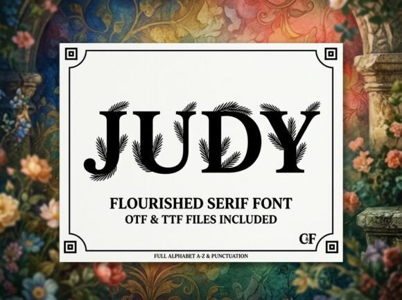 Judy: The Premium Display Font for Bold Brand Identity