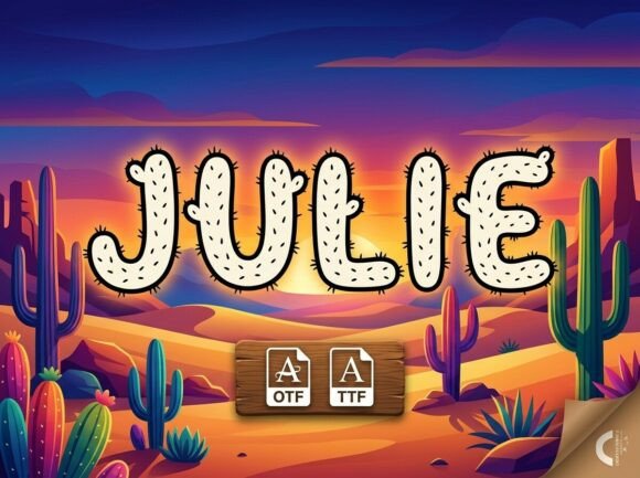 Julie: A Stunning Display Font for Handmade Creators
