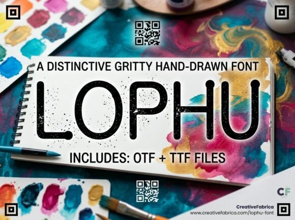 Lophu: The Creative Display Typeface for Bold Branding