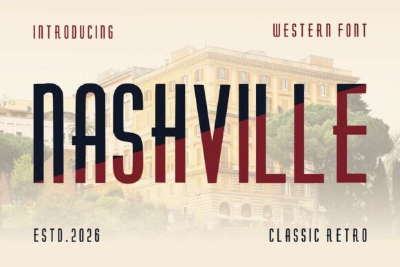 Nashville: A Bold Display Font for Modern Web Design