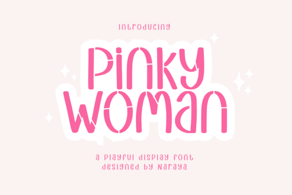 Pinky Woman: A Playful Display Font for Creative Projects