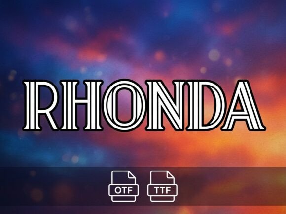 Rhonda: A Stunning Display Font for Bold Branding Projects