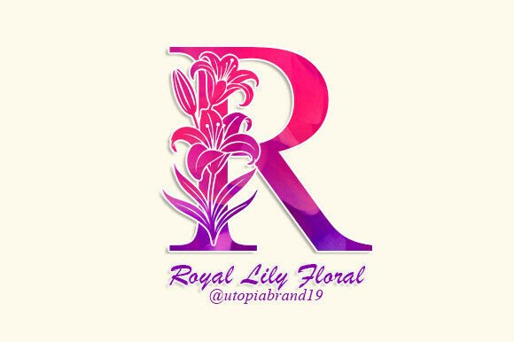 Royal Lily Floral Monogram: A Premium Display Typeface for Editorial Design