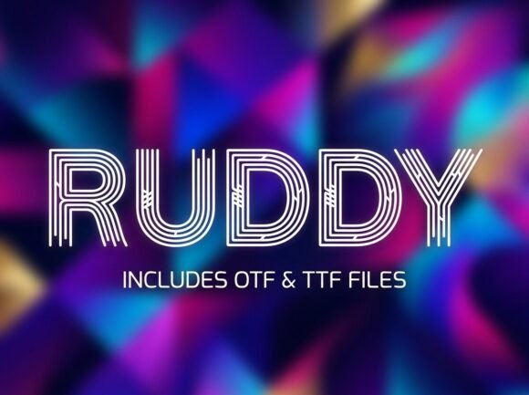 Ruddy: The Stunning Display Font for Bold Business Branding