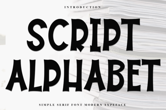 Script Alphabet: A Modern Serif Display Font for Digital Impact