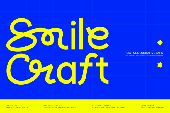 Smile Craft: The Playful Display Font for Scroll-Stopping Campaigns