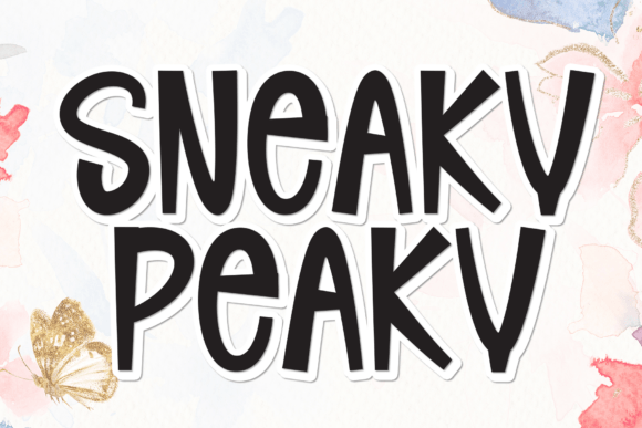 Sneaky Peaky: A Warm Display Font for Digital Branding