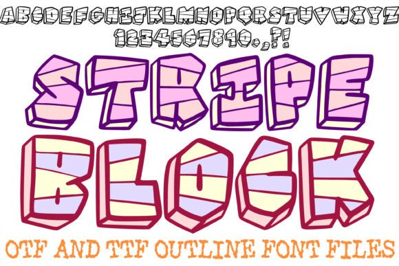 Stripe Block: A Bold Geometric Display Typeface for High-Impact Web Design