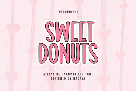 Sweet Donuts: A Playful Display Typeface for Makers