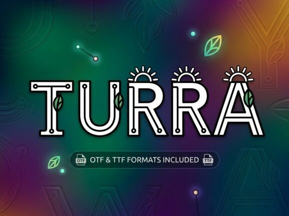 Turra: The Sustainable Display Typeface for Modern Brands