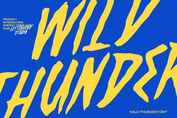 Wild Thunder: The Bold Display Font for Handmade Creators