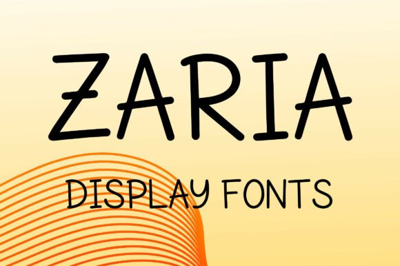 Zaria: A Playful Display Font for Modern Editorial Design