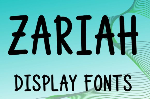 Zariah: The Playful Display Font for Handmade Branding